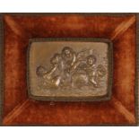 Antique bronze plaque