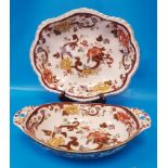 Masons Brown Velvet Serving Dishes (2 pieces)
