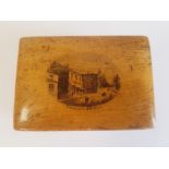 Mauchline Ware Box embossed with Shotley Bridge