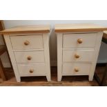 Pair of Modern Bedside Tables and small square table
