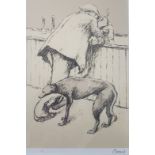 Norman Cornish framed, numbered and signed Limited Edition Lithograph 10/80
