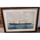 Two Large Matching Original Watercolours of the SS Frank Coverdale from 1920s