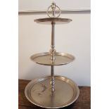 Plated three tier cakestand