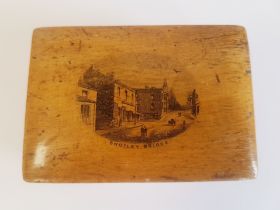Shotley Bridge in County Durham, Printed Small Mauchline Ware Box 3 inches x 2 inches x 1.5 inches