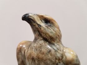 Rare 1930 Shelley Ceramic Eagle Figurine on Blue Rock