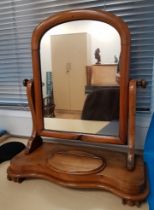 Victorian Walnut Toilet Mirror