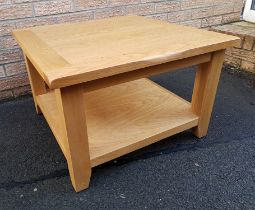 Modern Light Oak Coffee Table