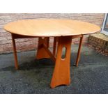 Ercol Windsor Drop Leaf Gateleg Table with Two Ercol Windsor Penn Classic Dining Chairs