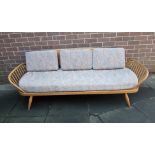 Ercol Beech and Elm Studio Surfboard Couch Model 355