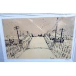 Norman Stansfield Cornish: Signed and Numbered Lithograph of The Old Railway Bridge at Sunnybrow