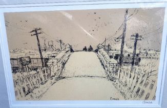 Norman Stansfield Cornish: Signed and Numbered Lithograph of The Old Railway Bridge at Sunnybrow
