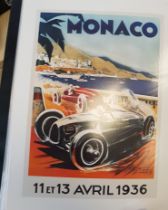 Two Albums containing reproduction posters on card including Titanic, Monaco, Railway Posters etc