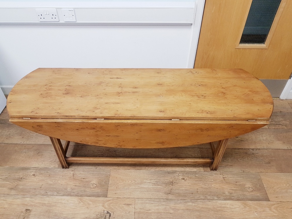 Drop Leaf Oval Table by N H Chapman - Image 3 of 3