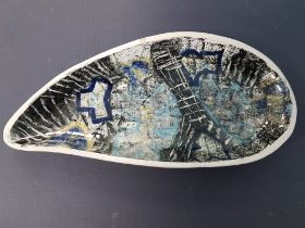 Rare Prudhoe Pottery Ceramic Dish with Abstract Design