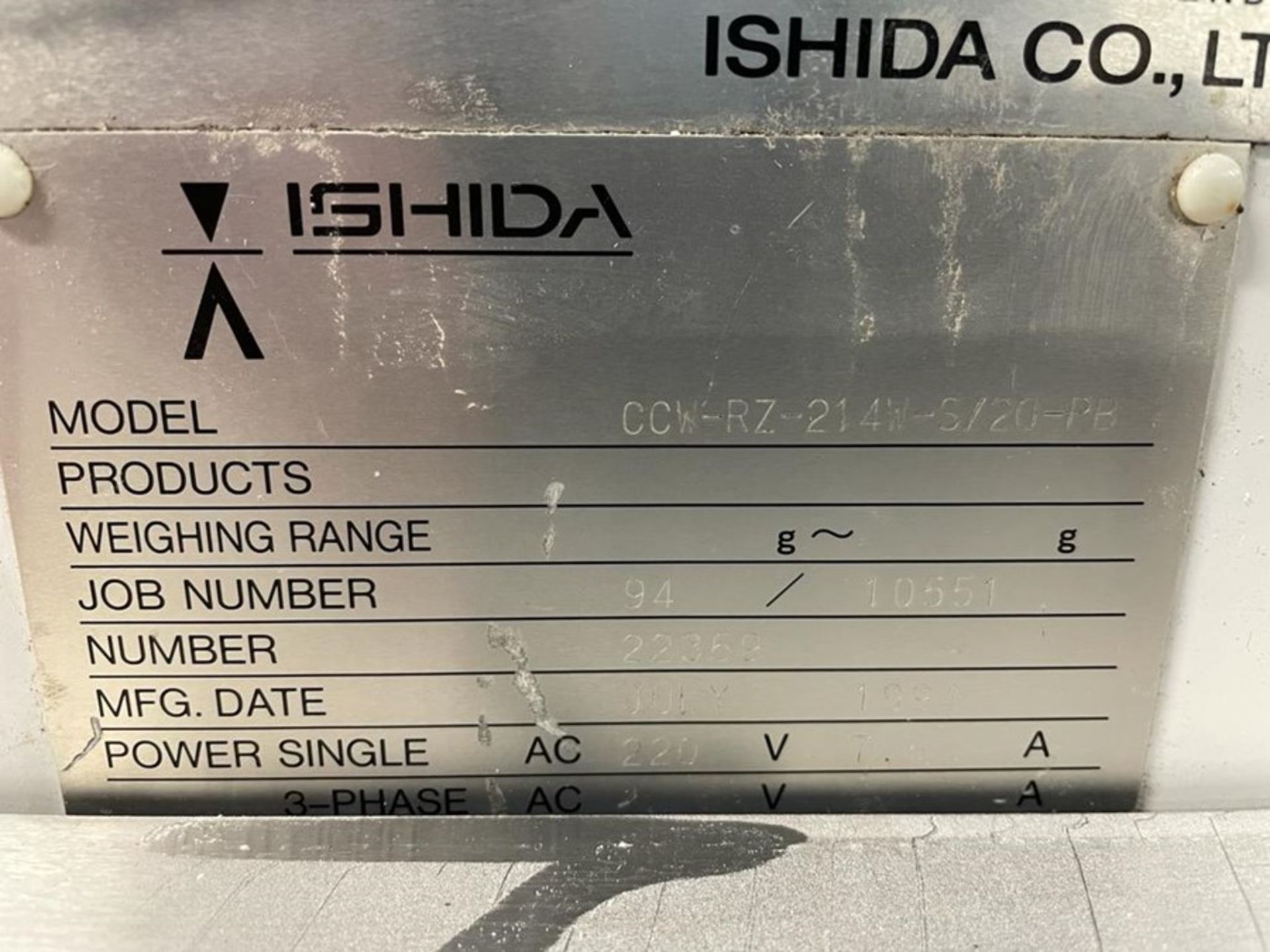 ISHIDA MULTIHEAD WEIGHER - Image 2 of 7