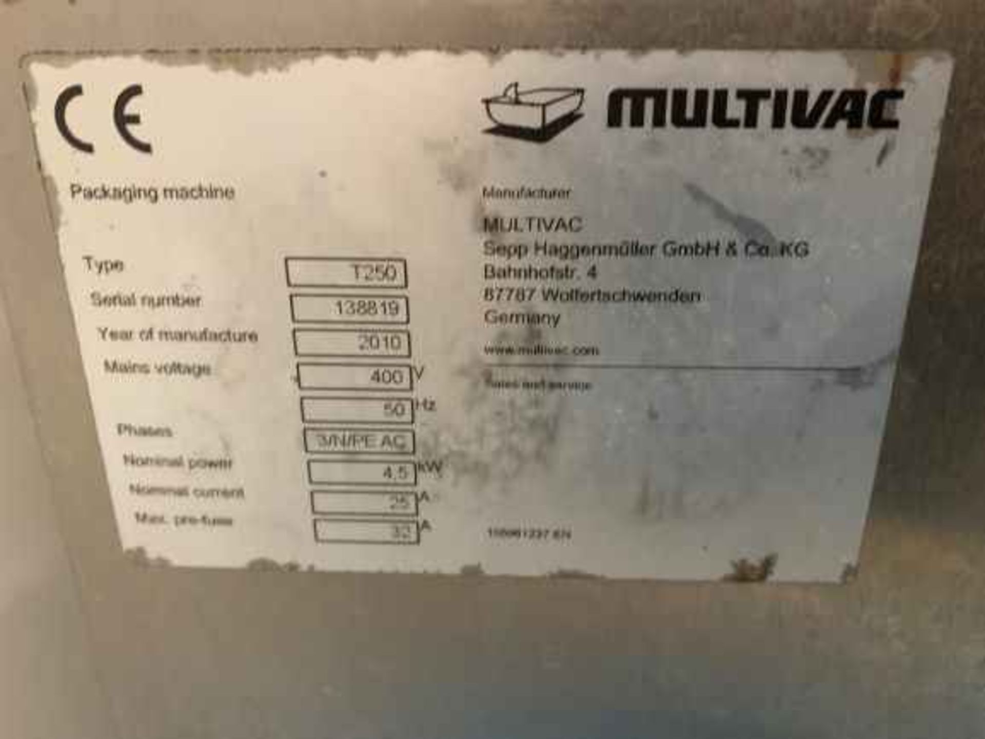 MULTIVAC TRAYSEALER WITH GAS FLUSH / MAP - Image 5 of 5