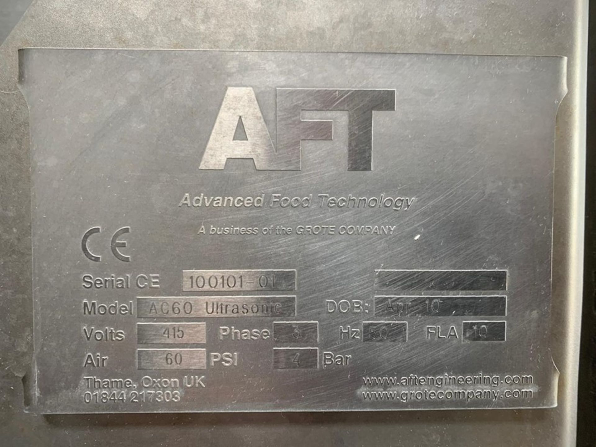 AFT GROTE AC60 ULTRASONIC SANDWICH CUTTER. - Image 6 of 6