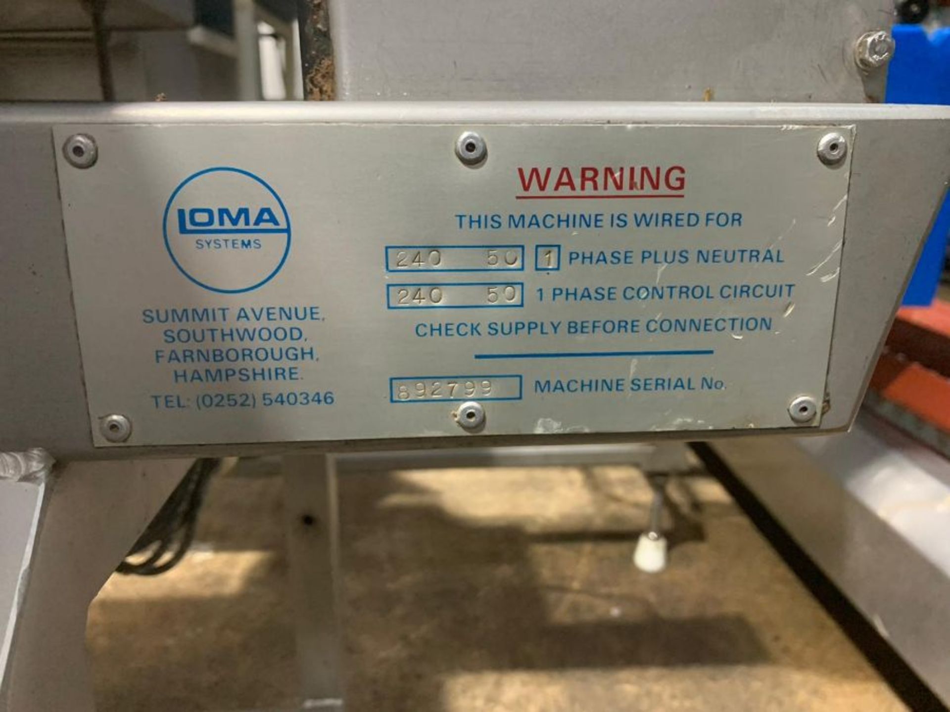 LOMA METAL DETECTOR - Image 2 of 3