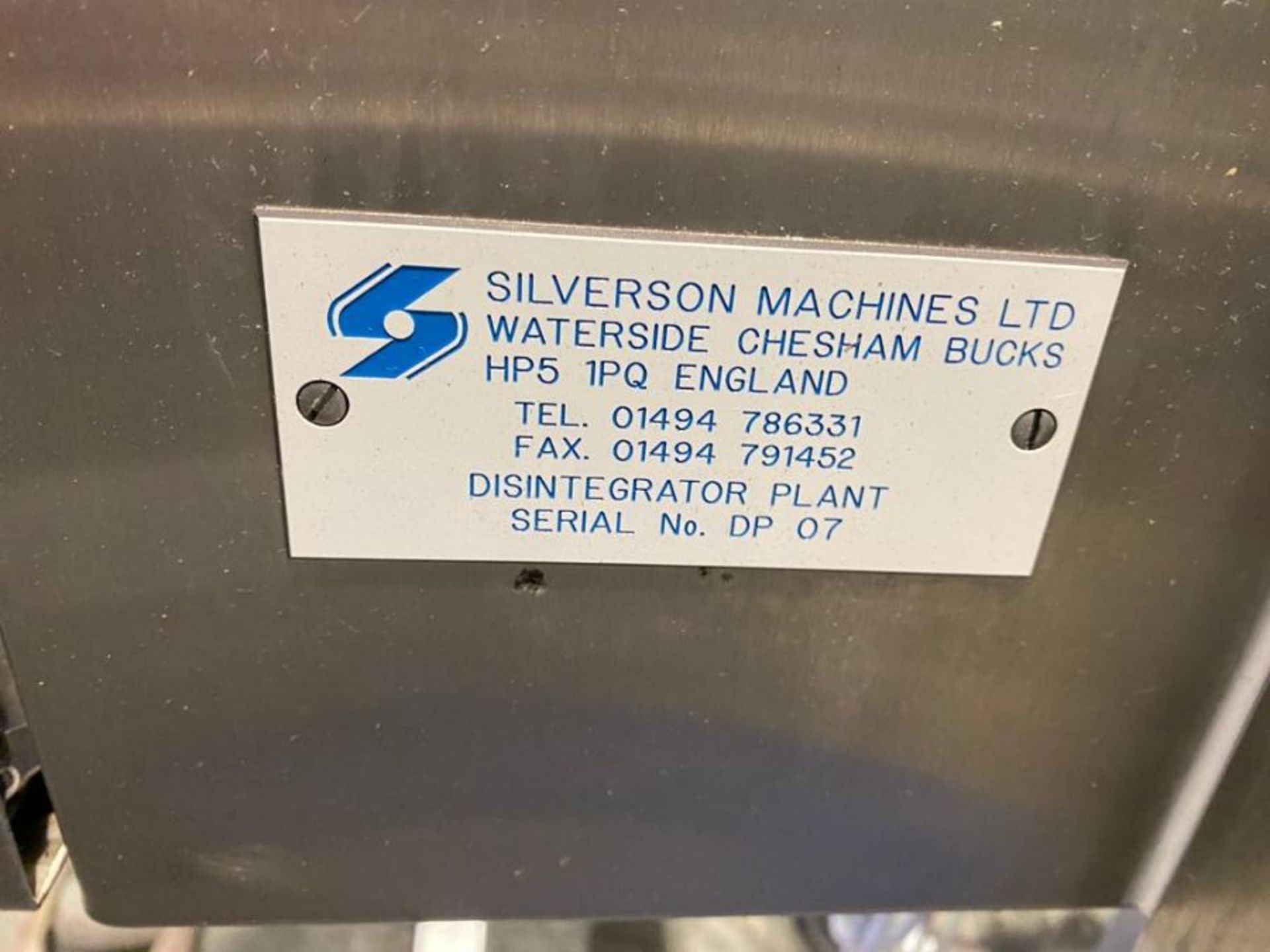 SILVERSON MIXING SYSTEM - Image 5 of 7