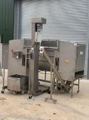 1000 LITRE RIBBON BLENDER WITH SCREW AUGER AND TOTE BIN LIFTER