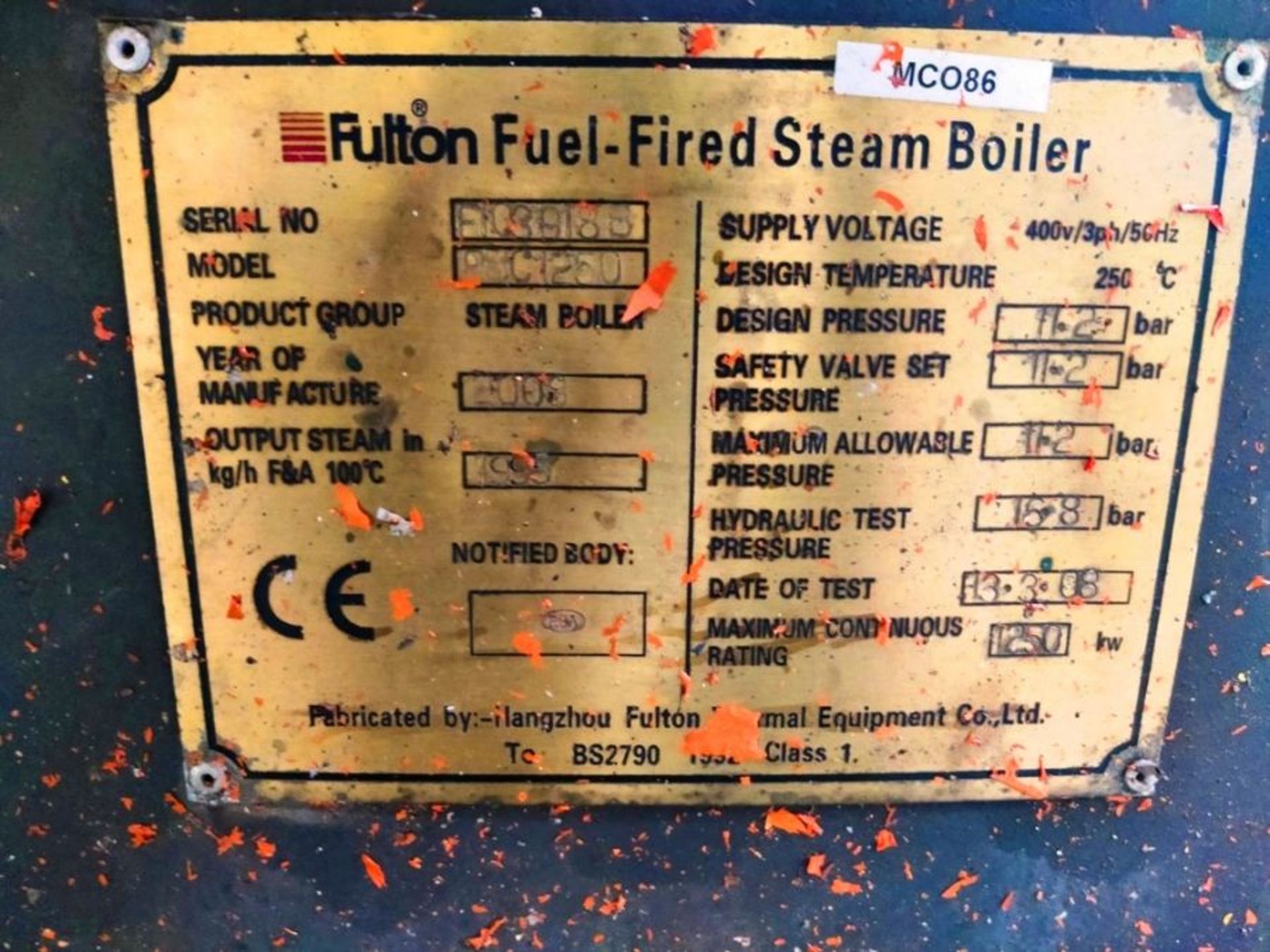 FULTON STEAM BOILER - Image 4 of 6