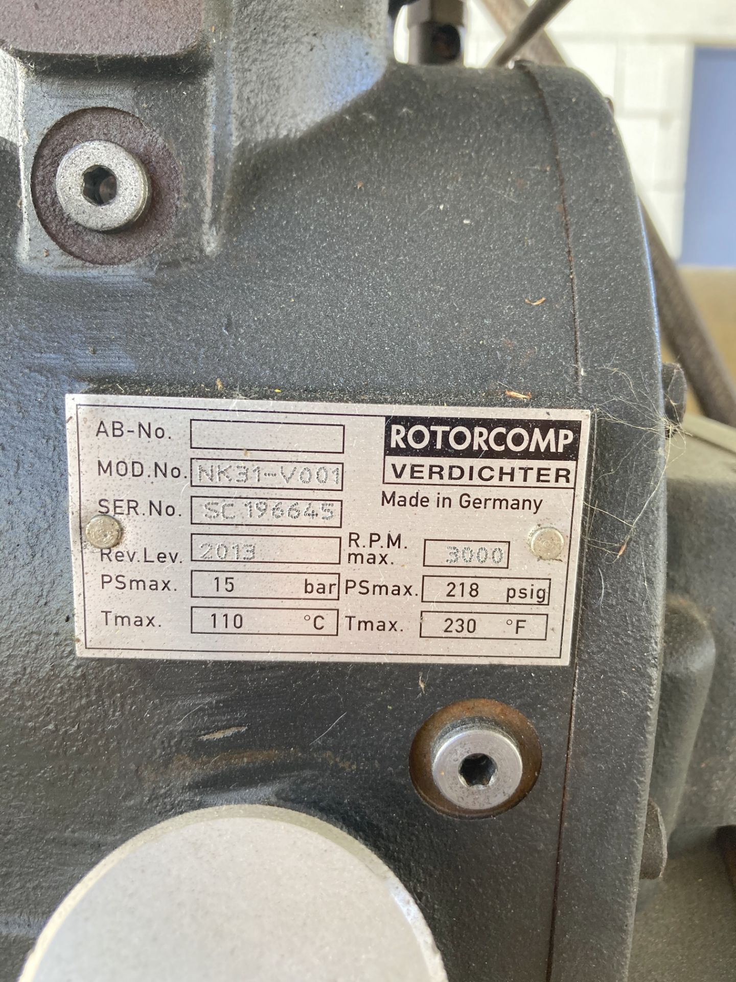 Dual Rotorcomp Screw Air Compressor - Image 6 of 9