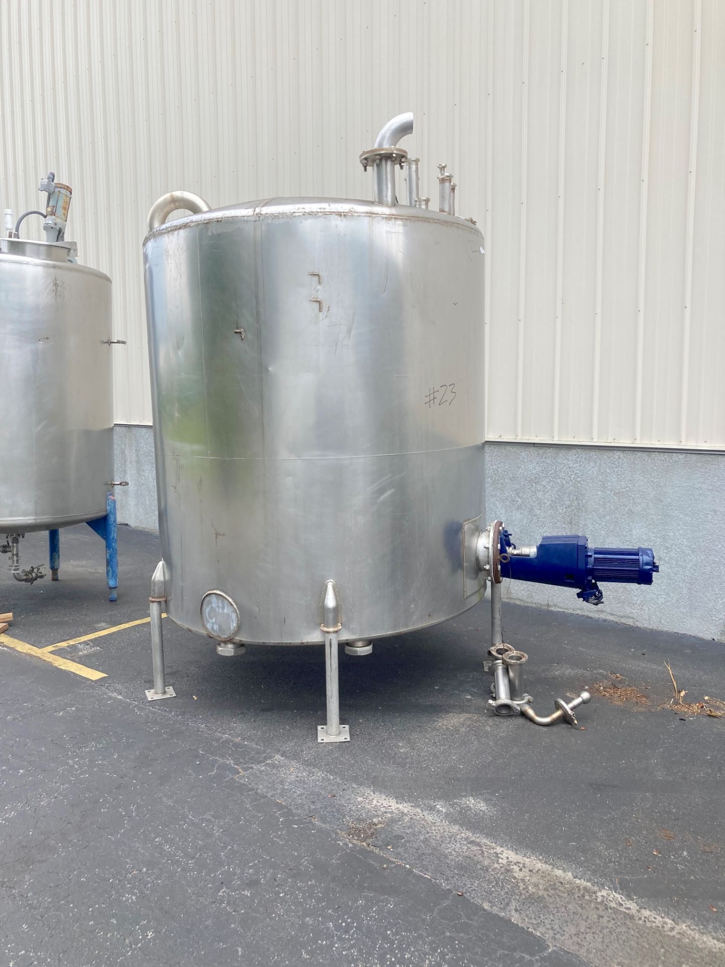 1500 Gallon Stainless Steel Mixing Tank