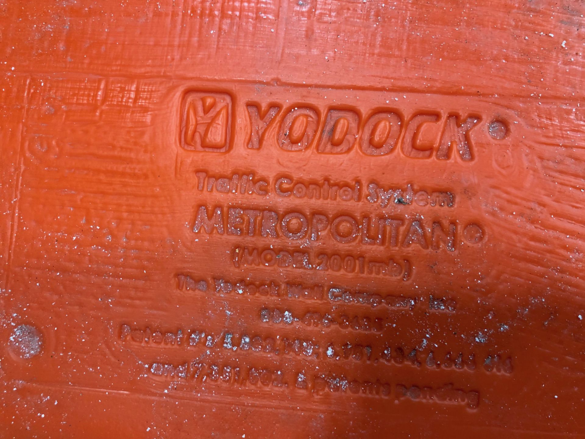 (3) Yodock Portable Orange Construction Barriers - Image 4 of 7