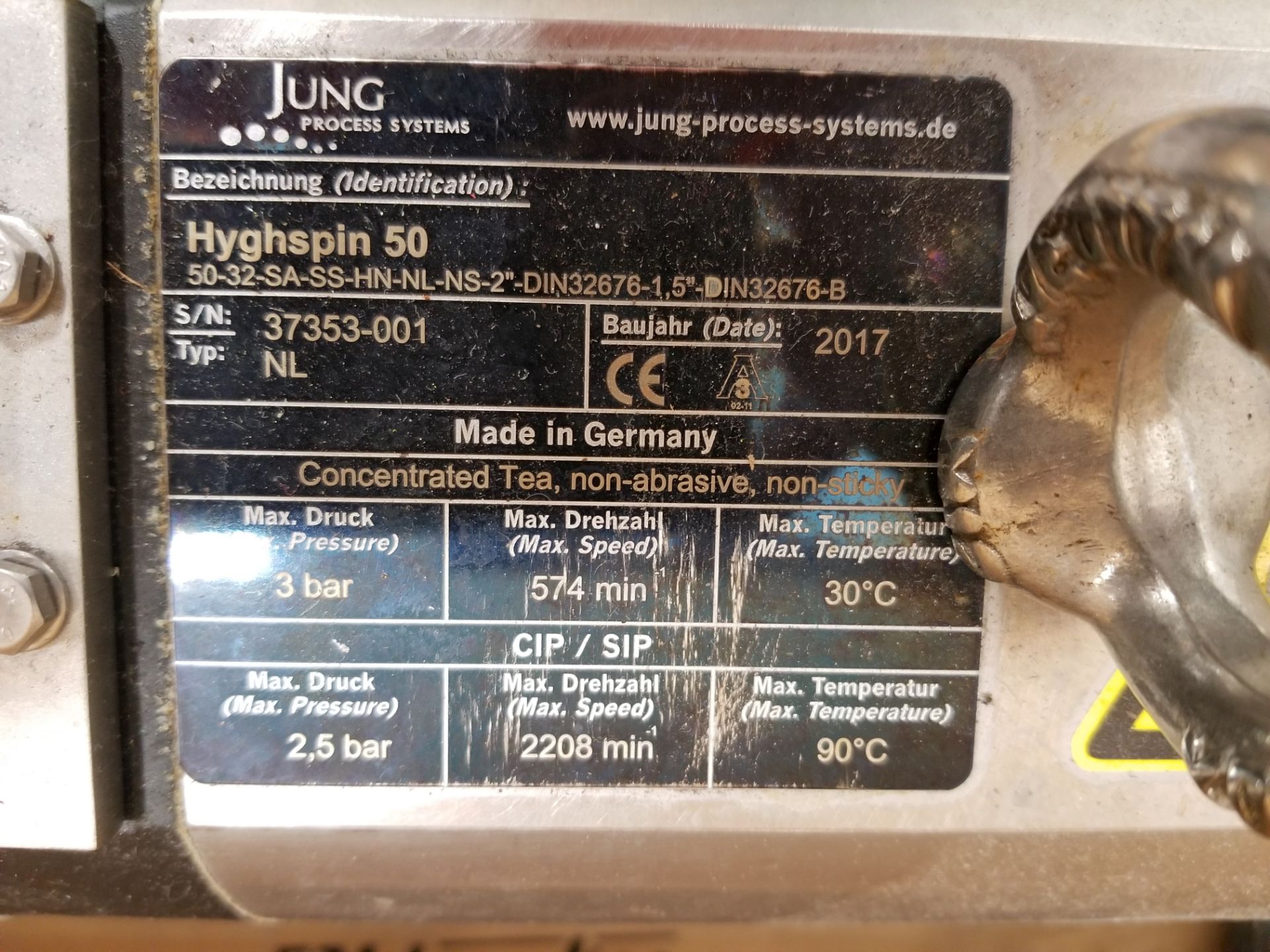 Jung Process Model Hyghspin 50 Pump - Image 4 of 4