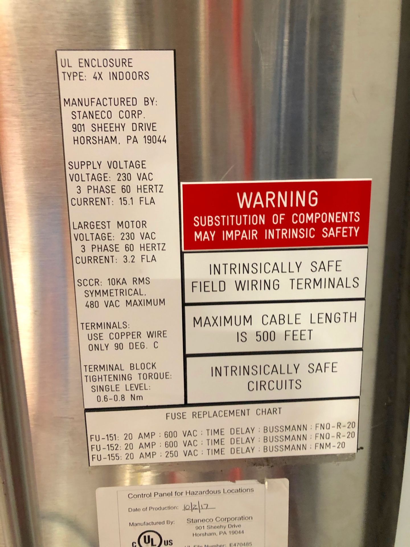 Alcohol Resin Absorption System Main Control Panel - Image 3 of 11