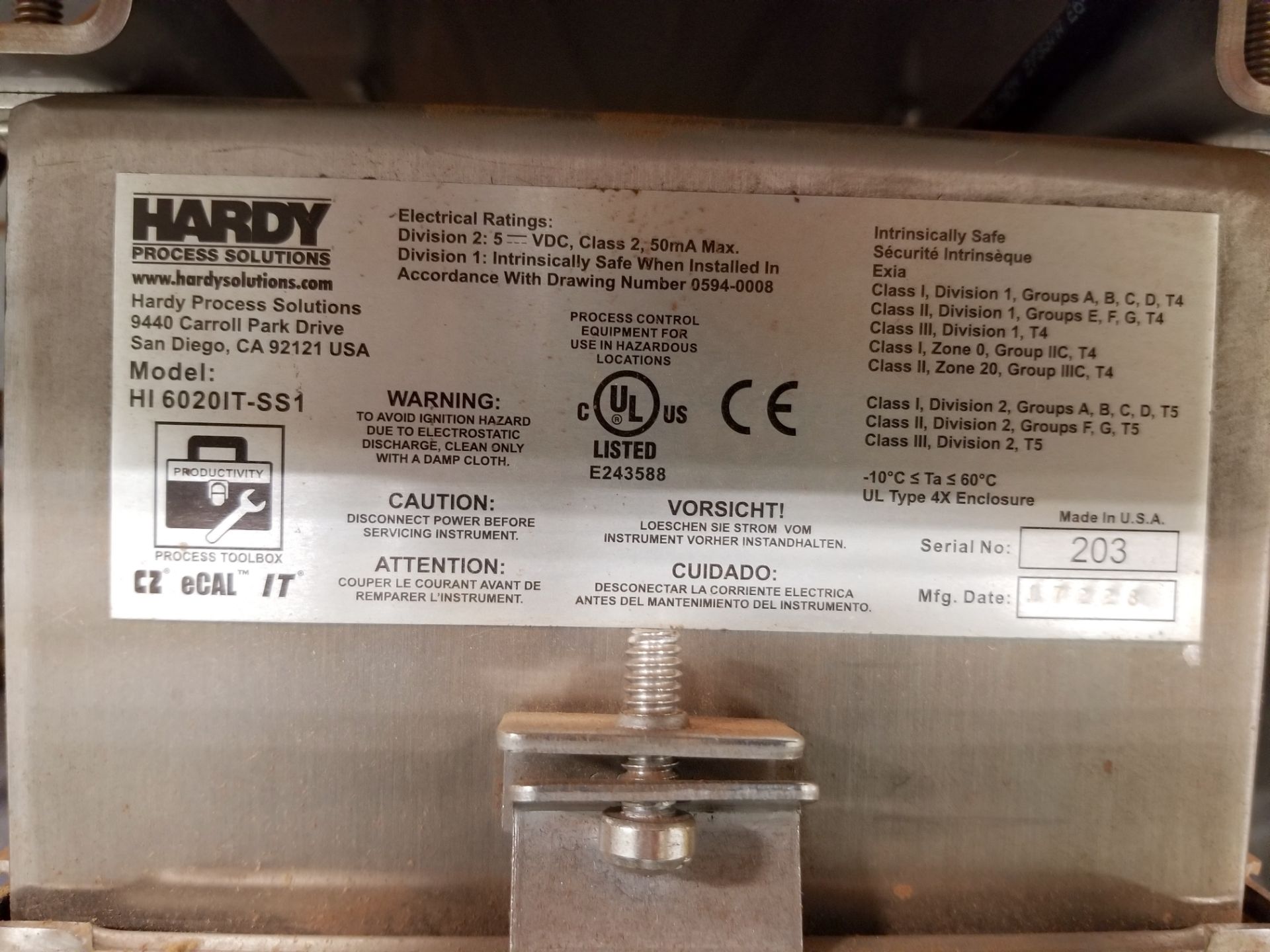 HAF Gravimetric Feeder with Hardy Process Solutions Weighing System - Image 4 of 15