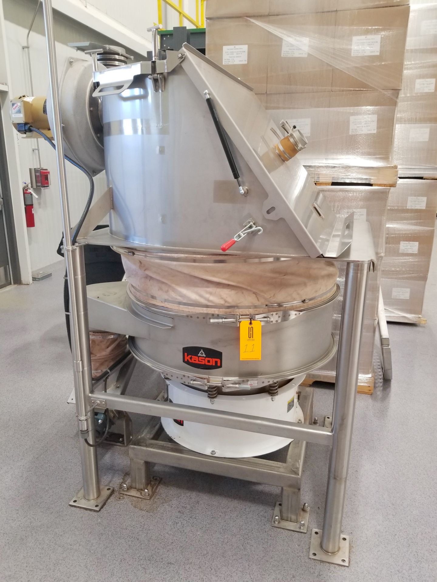 HAF Bulk Bag Break Station with Kason Sifter