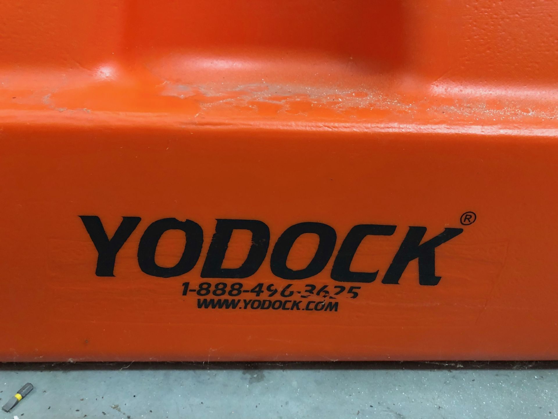 (3) Yodock Portable Orange Construction Barriers - Image 2 of 7