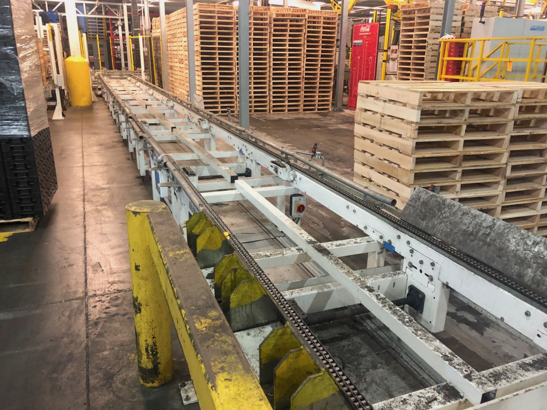 Pallet Dispenser Loading Area (to Feed Pallets to Robotic Palletizers)
