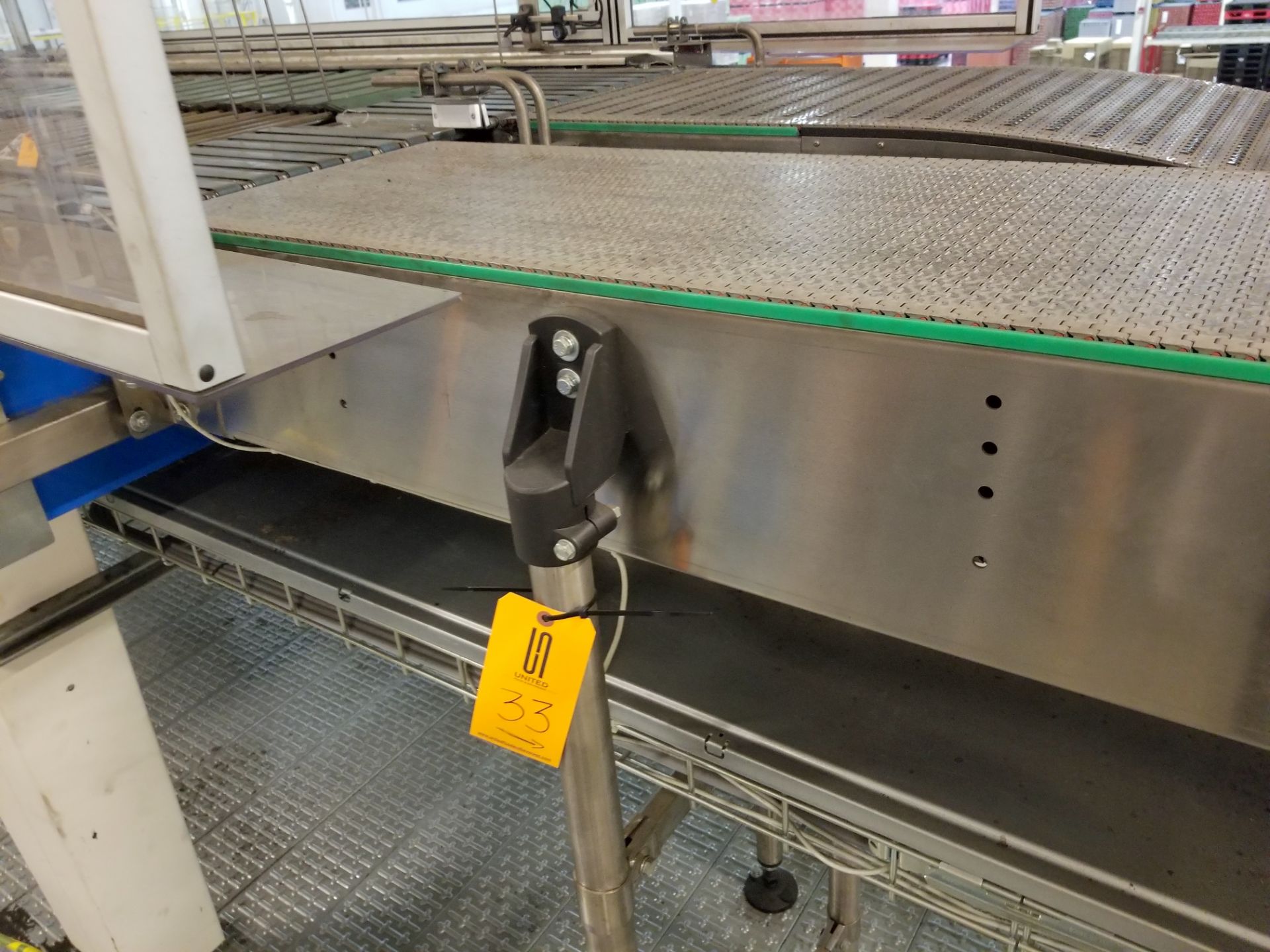 Approx. 35 feet of Europool Case Conveyor - Discharge of Case Switch