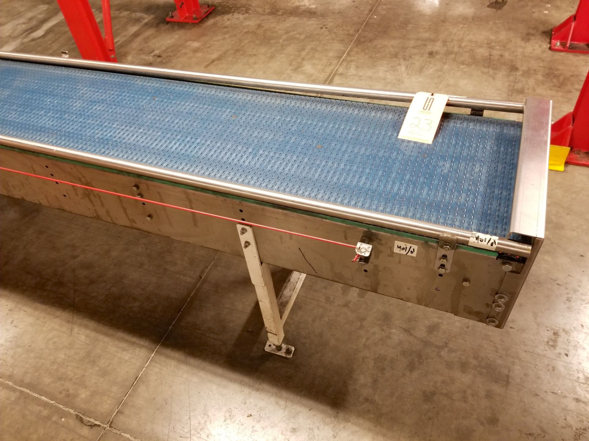 Europool Stainless Steel 17 inch wide matte top case conveyor - Ground level (Manual Pick System C) - Image 2 of 6