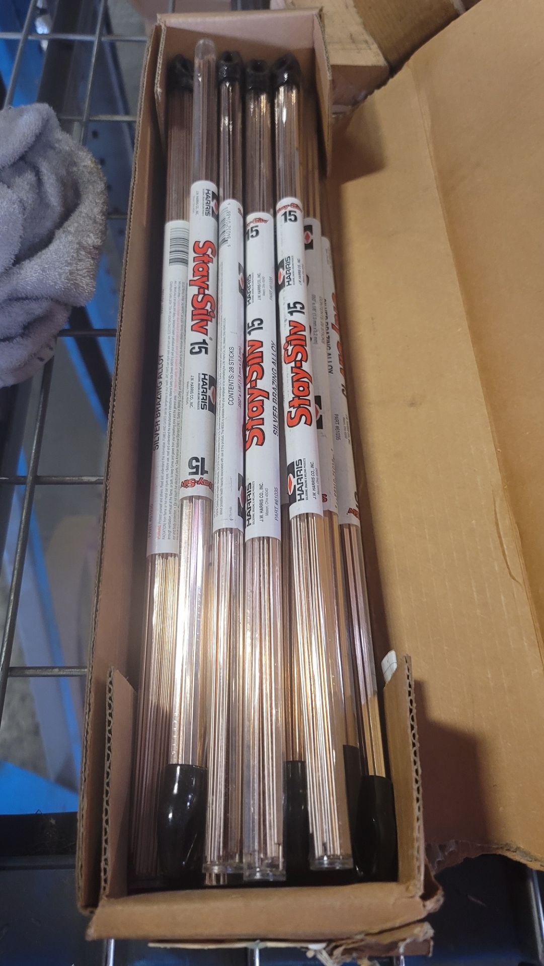 LOT - APPROX. (20) TUBES OF HARRIS STAY-SILV 15 SILVER BRAZING ROD