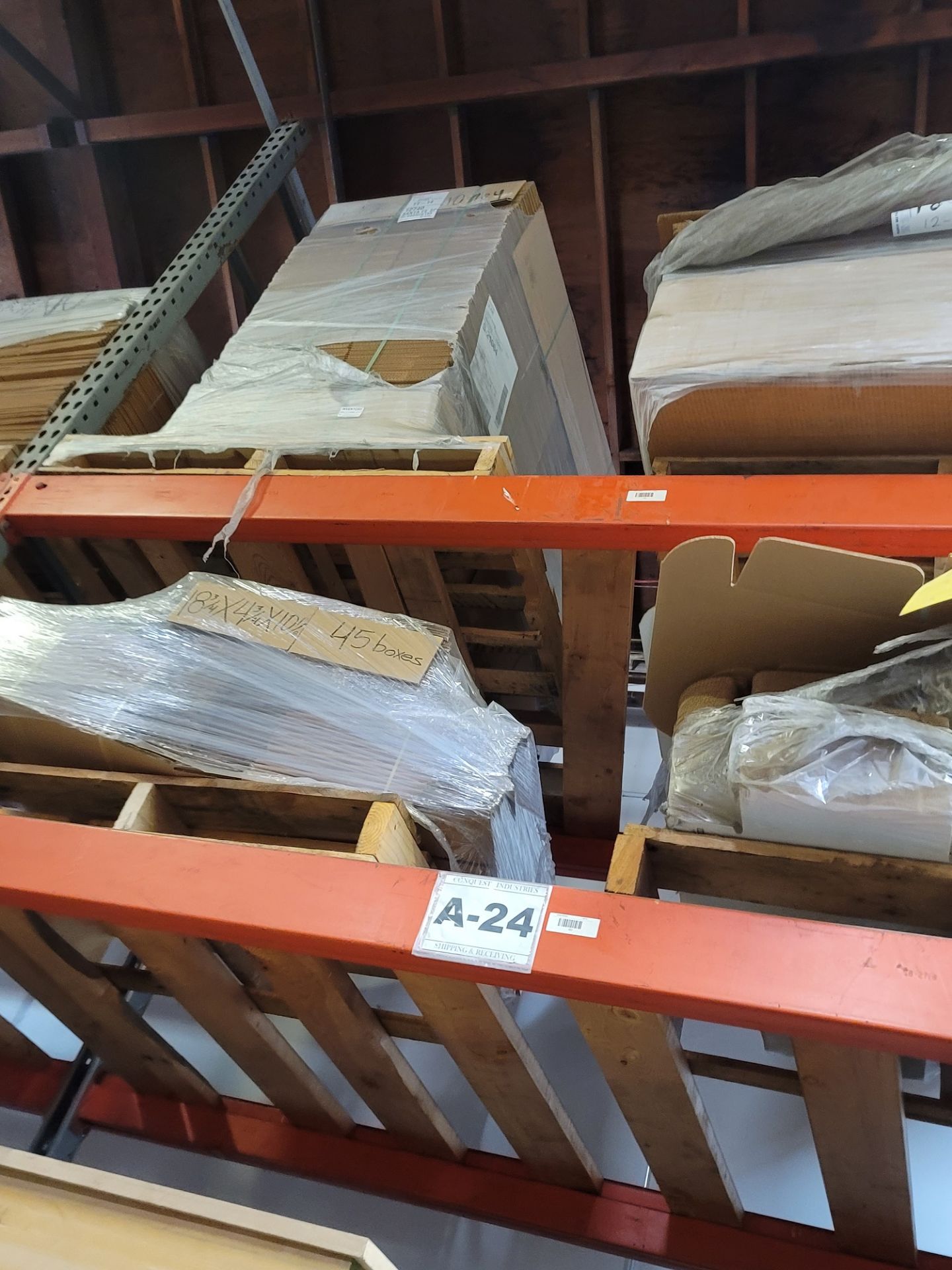 LOT - (10) PALLETS OF CARDBOARD BOXES, VARIOUS SIZES - Image 3 of 3