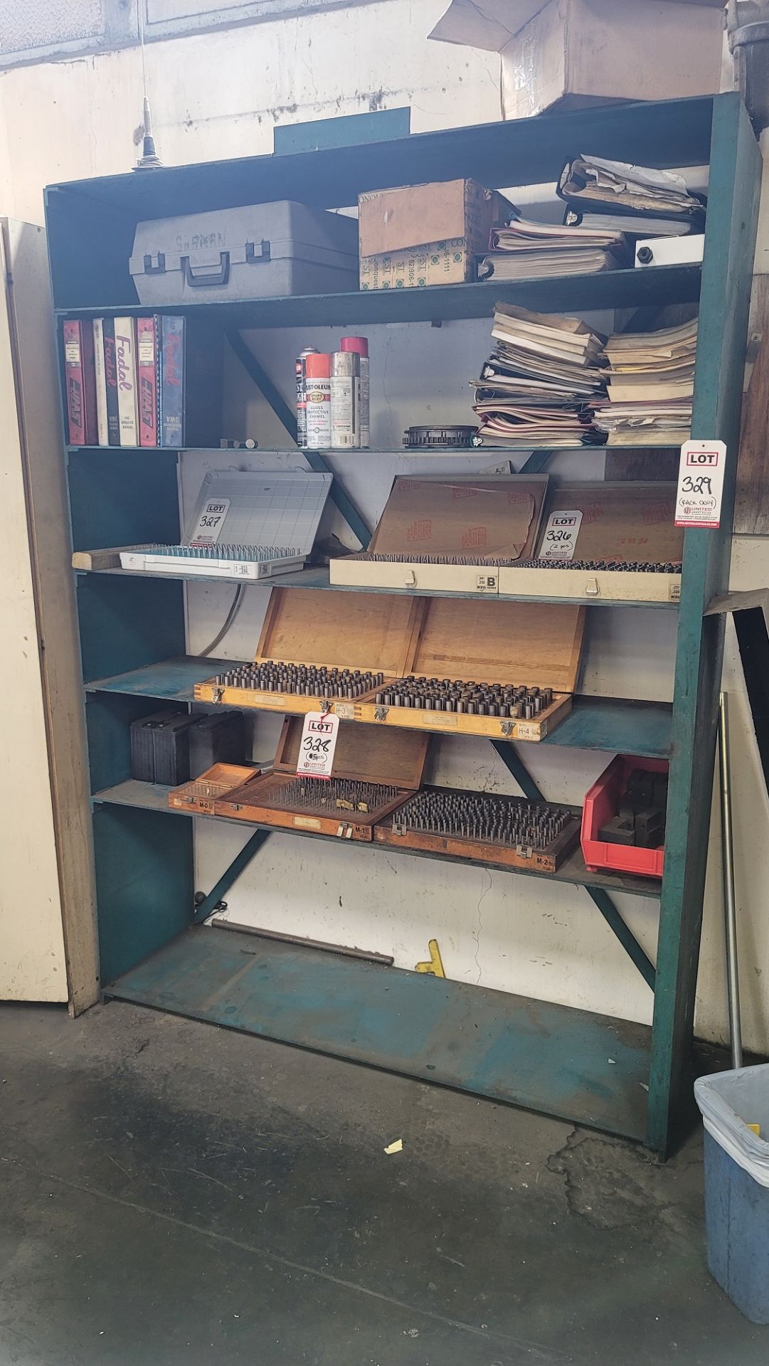 STEEL SHELF UNIT, 5' X 18" X 83" HT, WELDED CONSTRUCTION, CONTENTS NOT INCLUDED