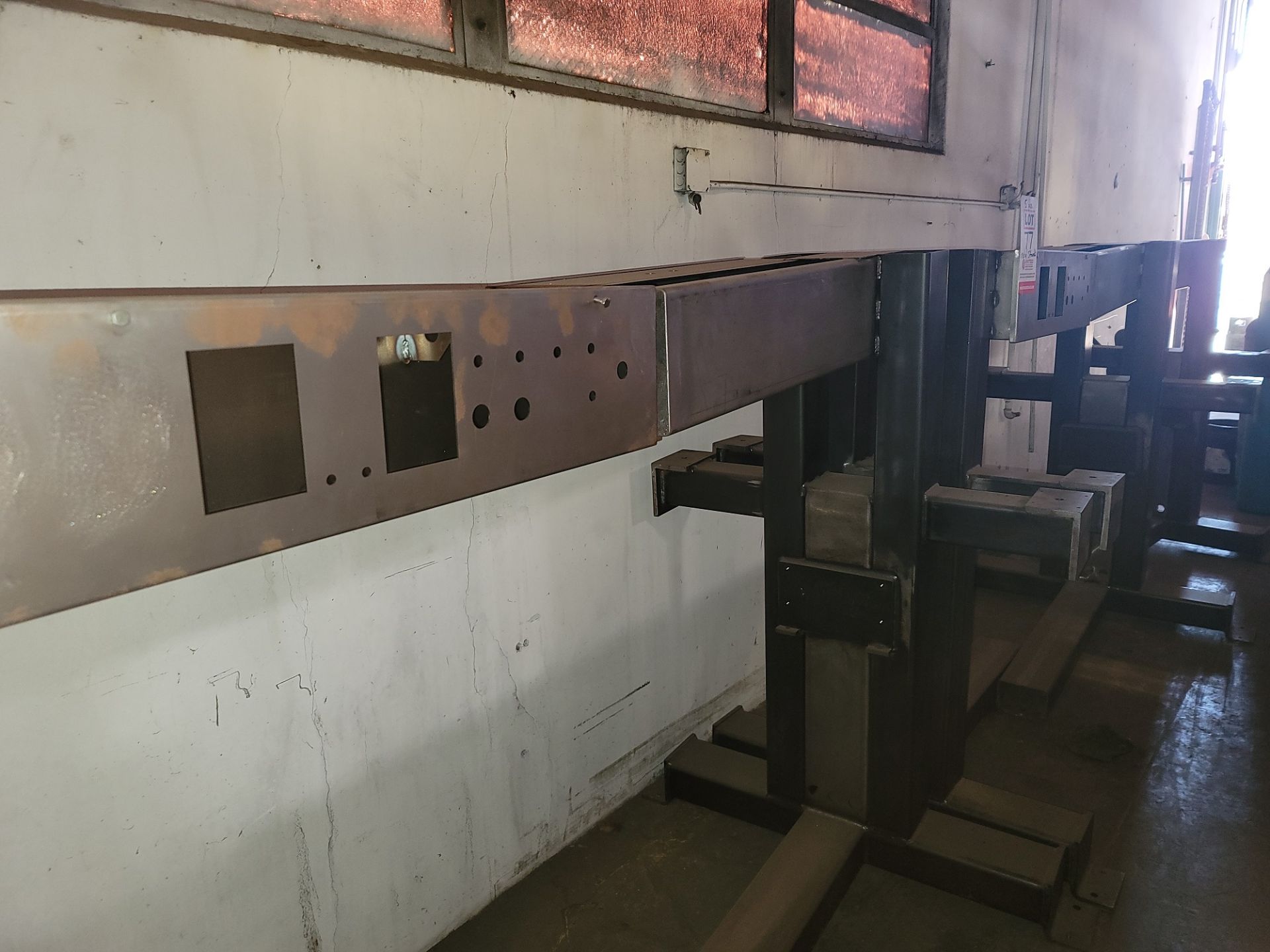 LOT - (5) HEAVY STEEL STANDS, WELDED CONSTRUCTION - Image 2 of 2