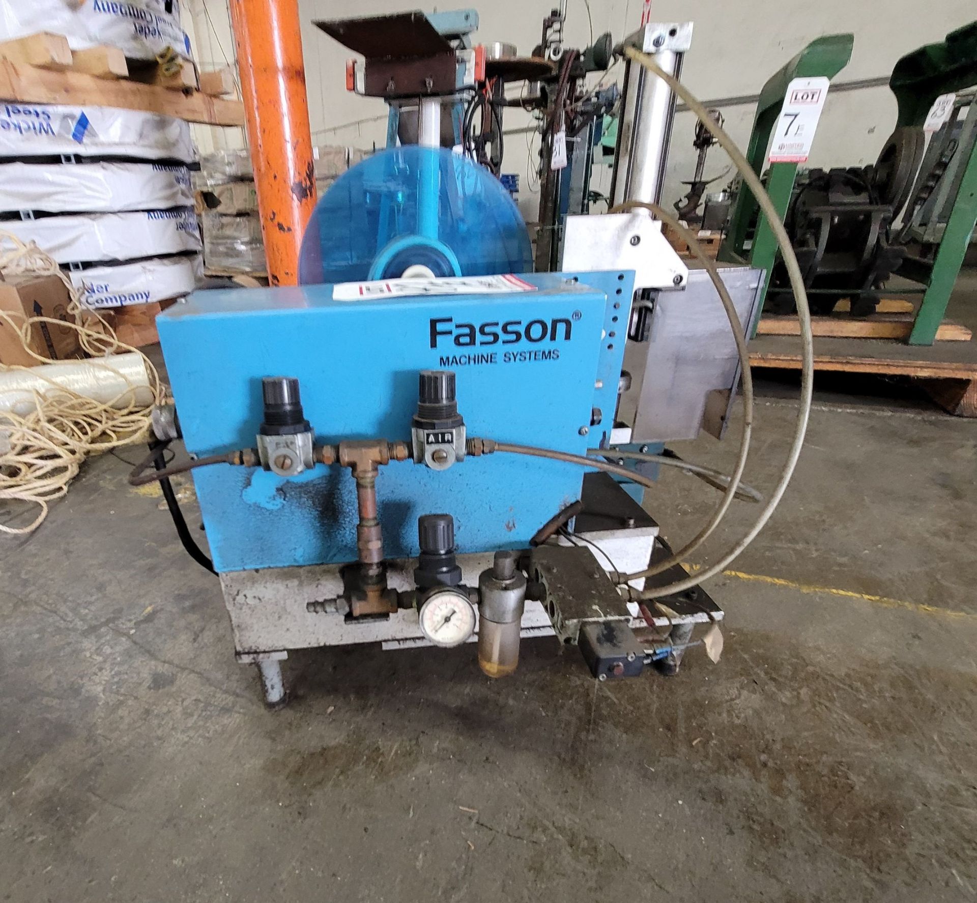 FASSON ROLLS MATERIAL MACHINE APPLICATOR, DATA TAG UNREADABLE - Image 3 of 4