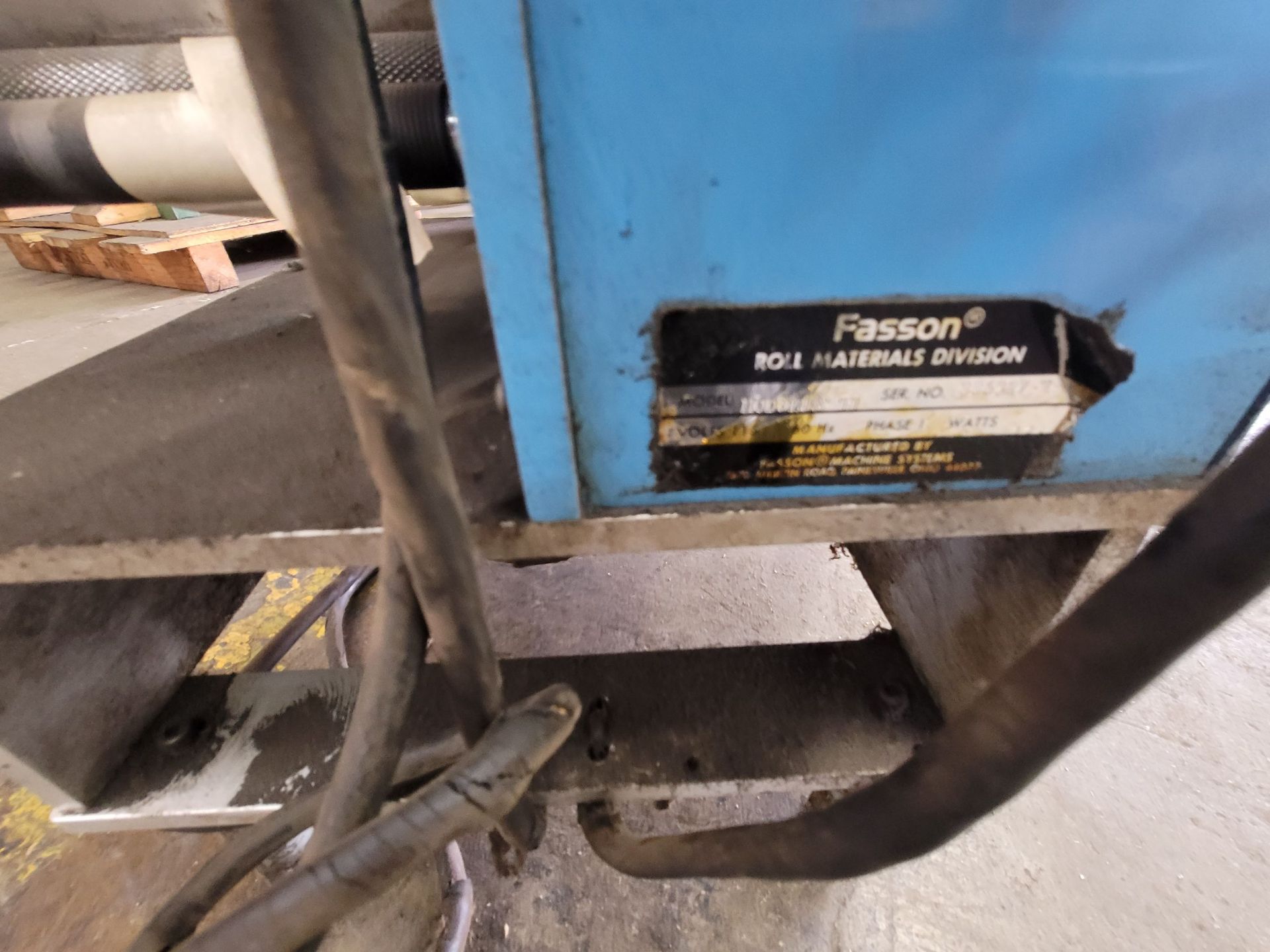 FASSON ROLLS MATERIAL MACHINE APPLICATOR, DATA TAG UNREADABLE - Image 4 of 4