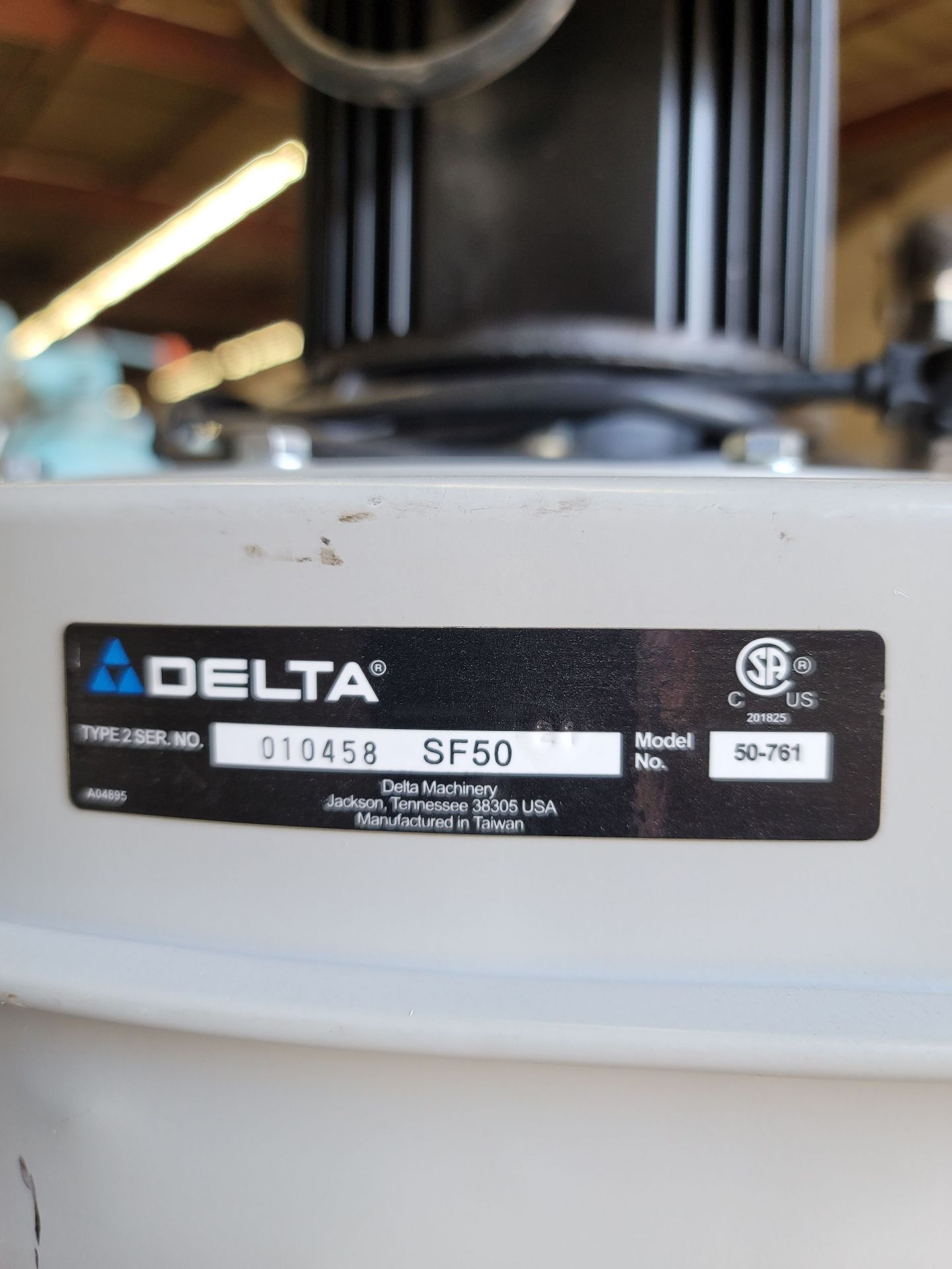 DELTA DUST COLLECTOR, MODEL 50-761, MISSING COLLECTION BAGS - Image 4 of 5