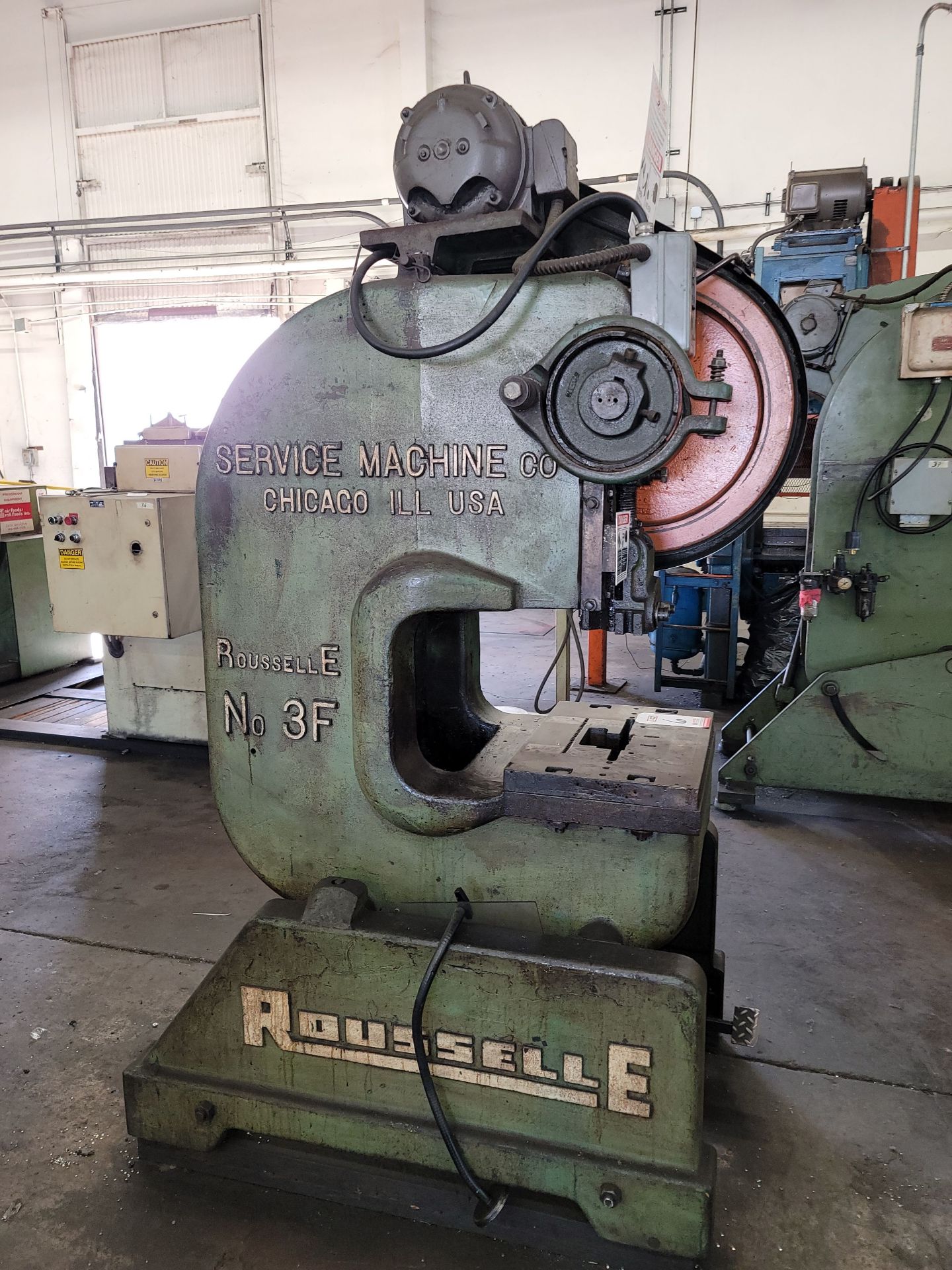 ROUSSELLE PUNCH PRESS, MODEL 3F, S/N DFS7971 - Image 3 of 6