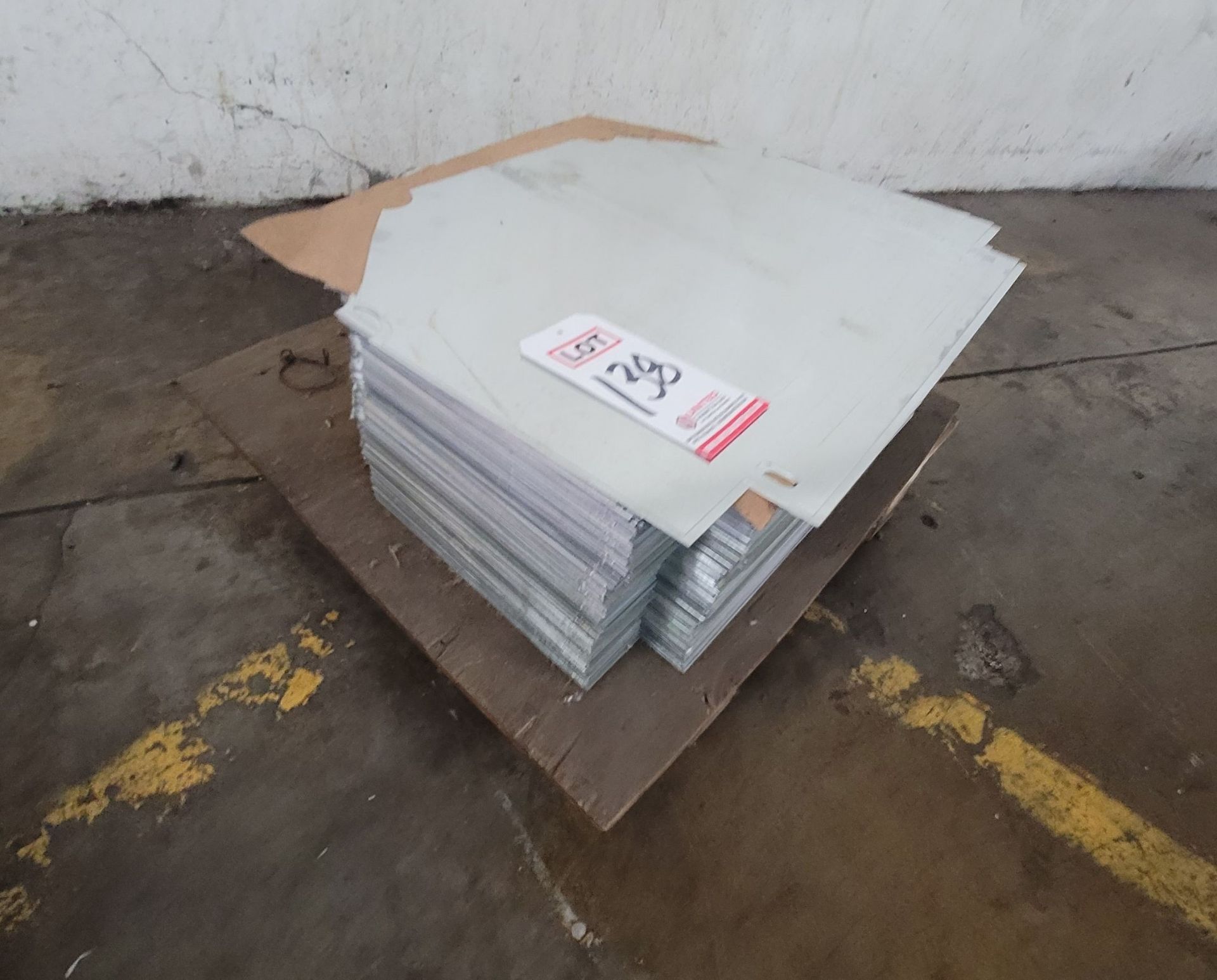 LOT - GALVANIZED SHEETS, ODD SHAPED