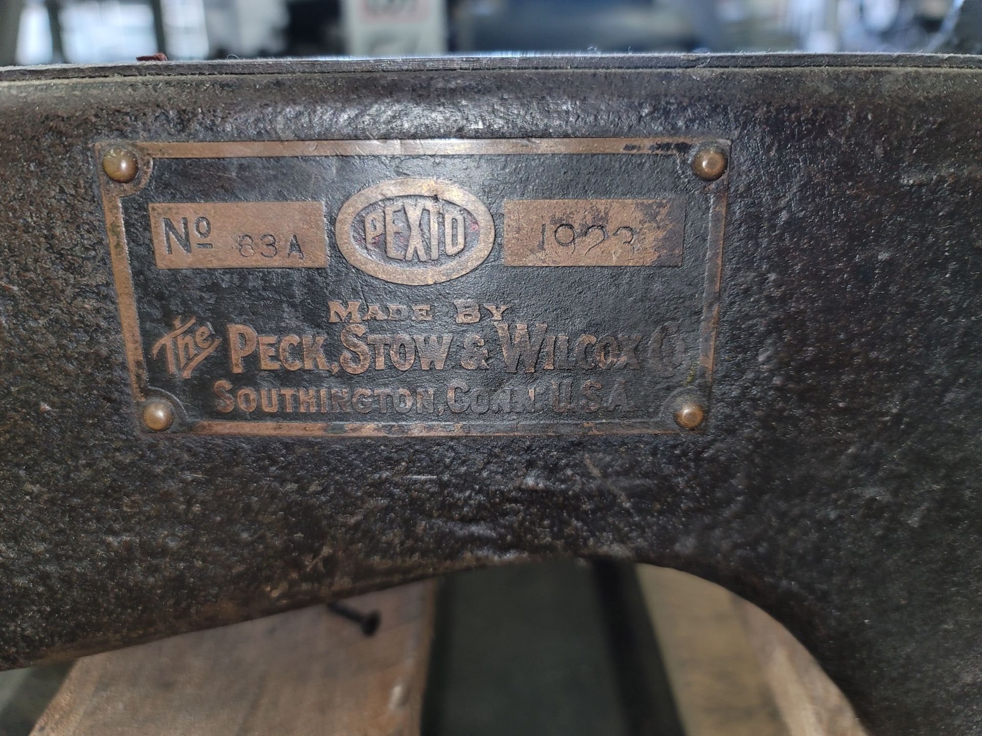 PEXTO NO. 63A 30" BENCHTOP BRAKE, S/N 1923 - Image 3 of 3