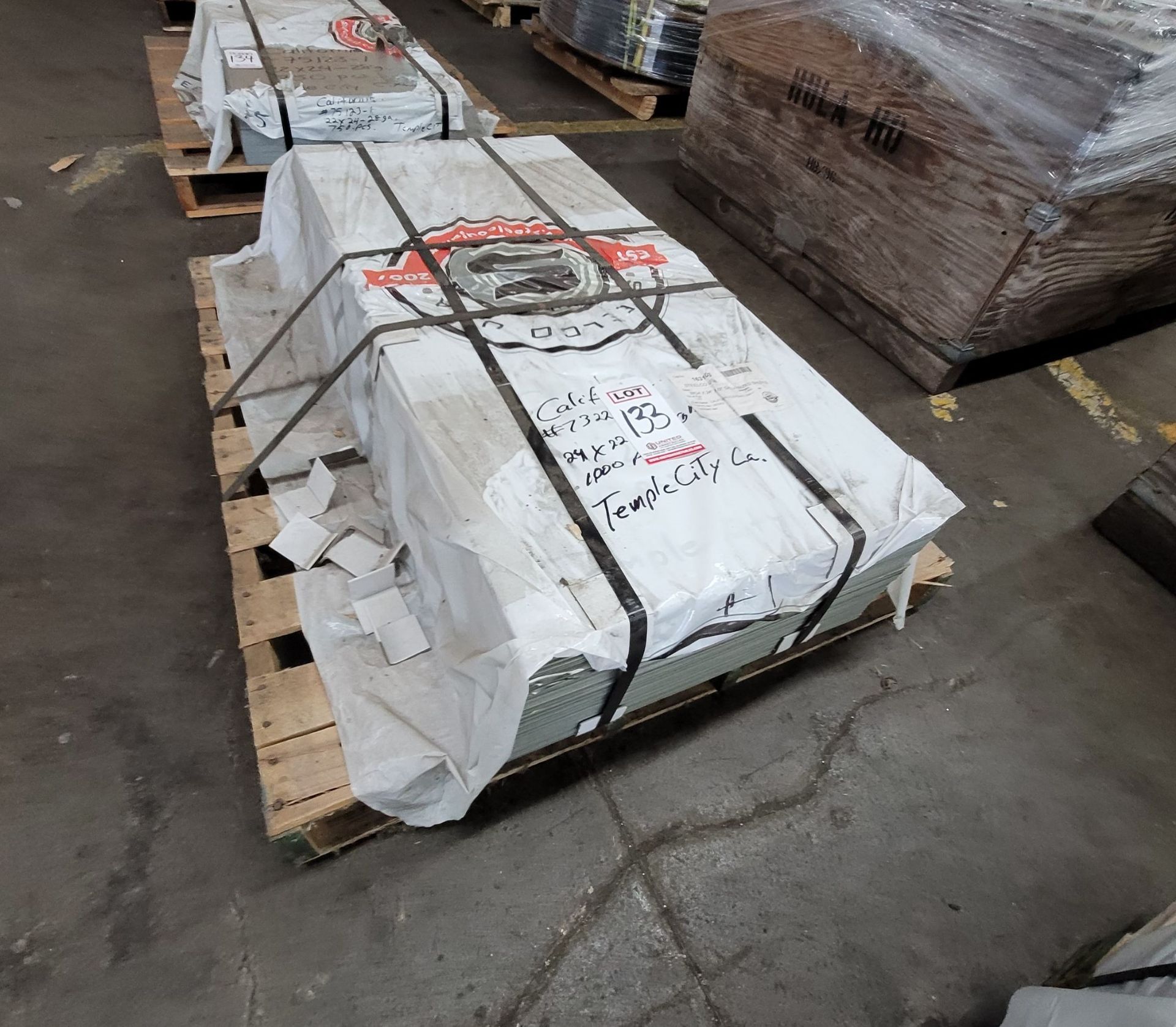 2,860 LBS OF 28GA X 24" X 22" GALVANIZED SHEETS, 1,000 PIECES