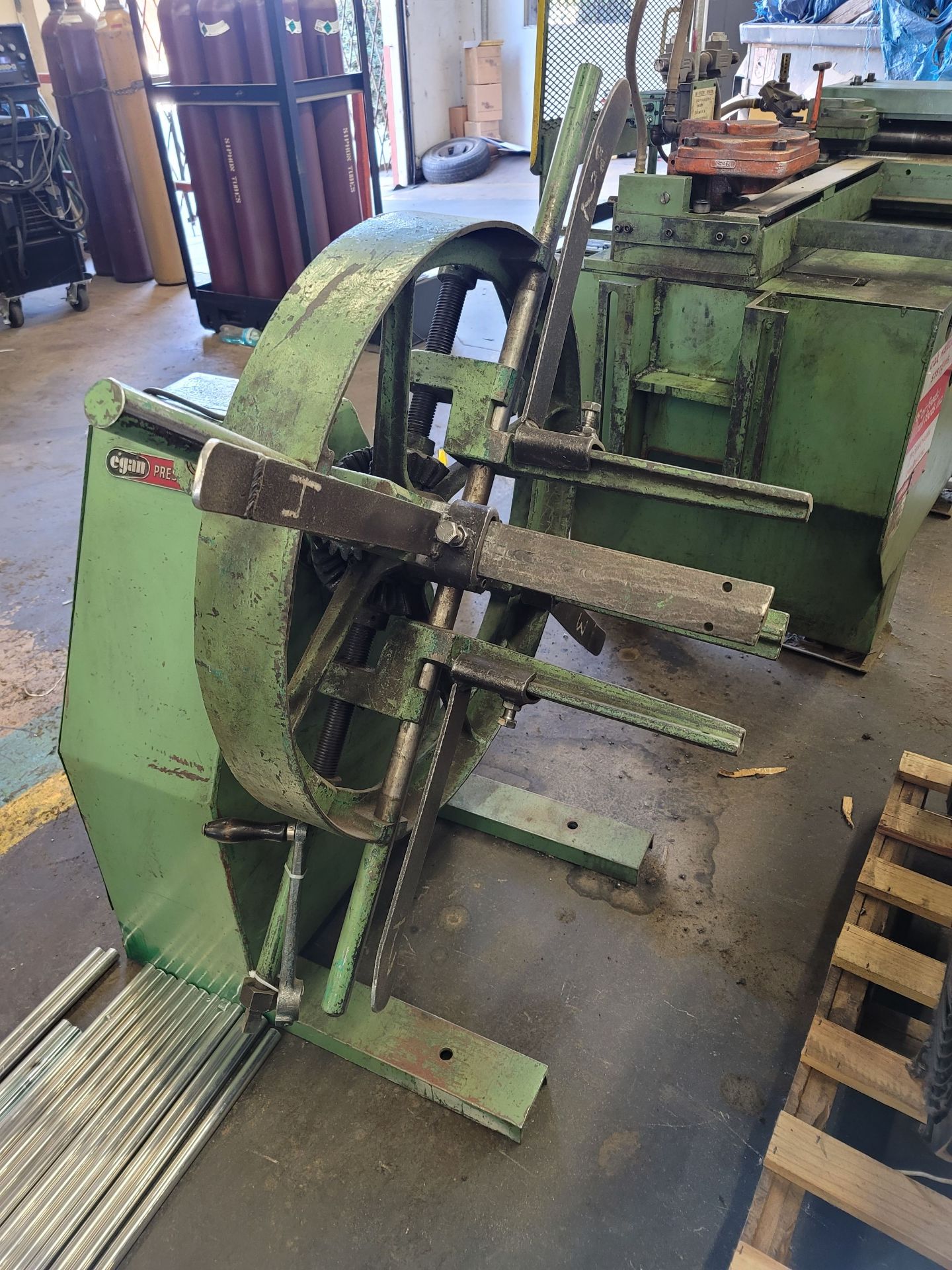 EGAN MODEL PRESS MASTER POWERED COIL REEL - Image 2 of 4