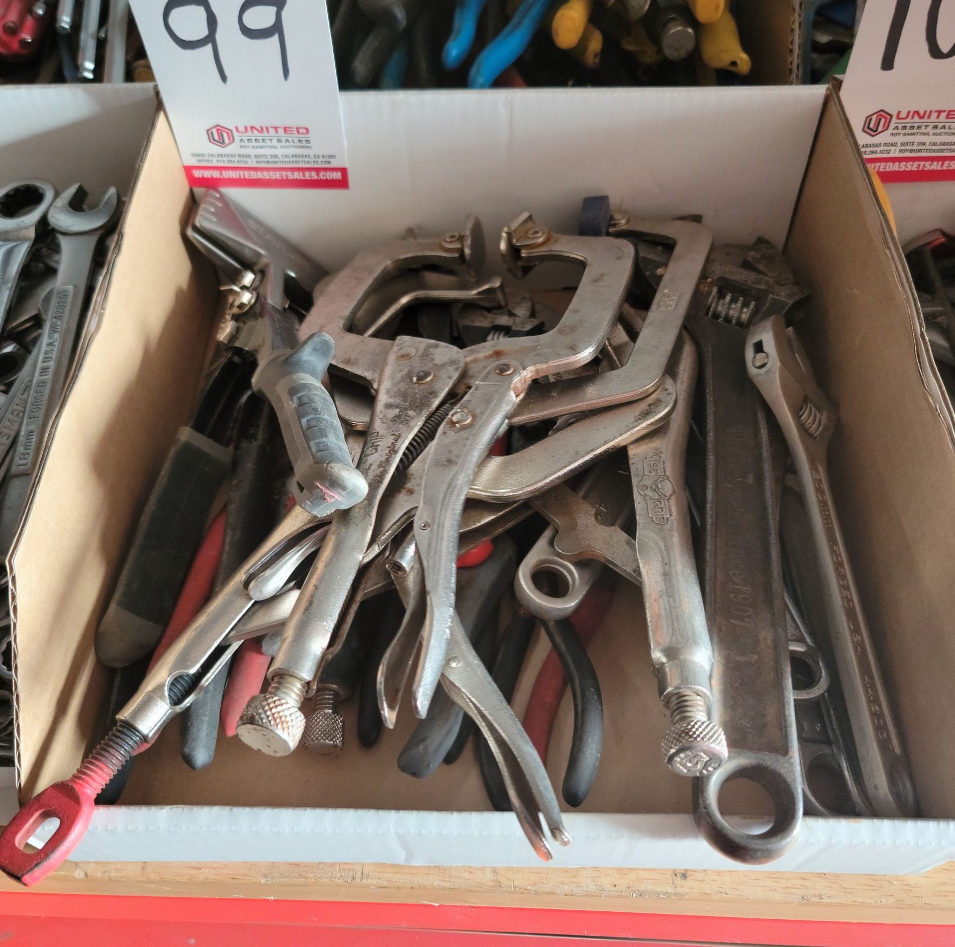 LOT - VISE GRIPS, CRESCENT WRENCHES, ETC.