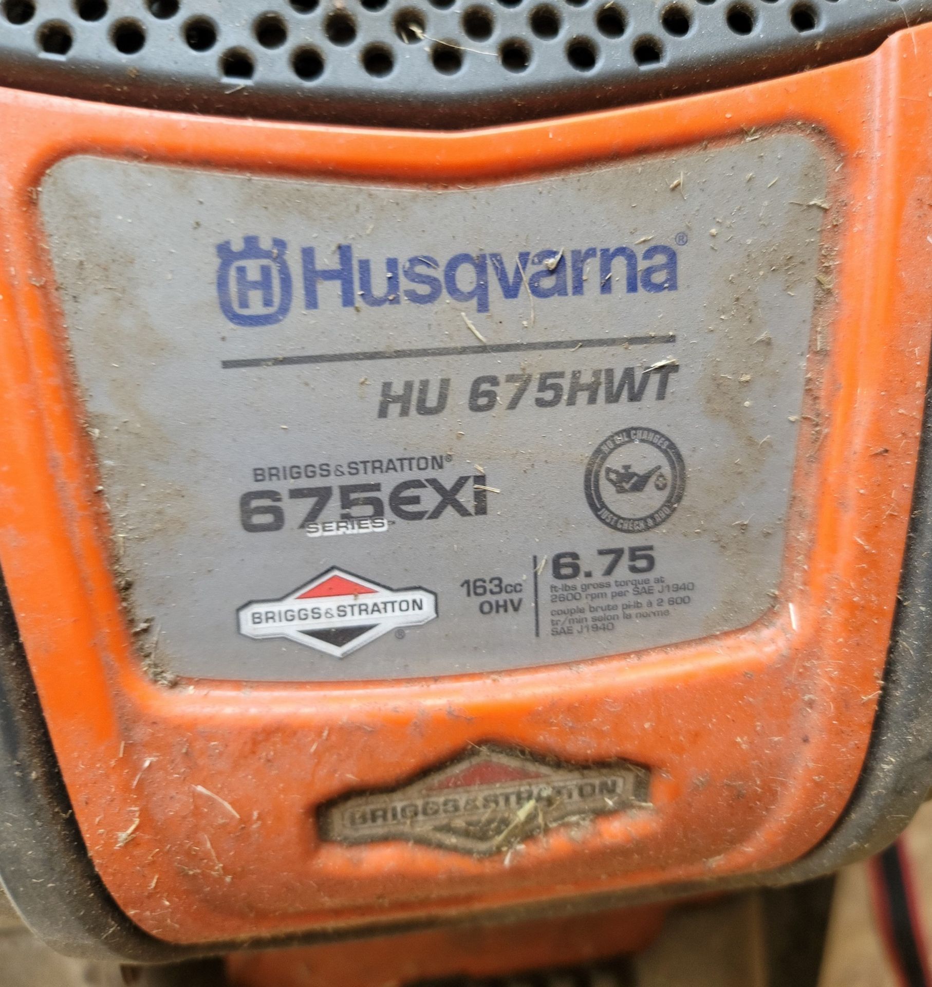 HUSQVARNA HU675HWT 22" HIGH WHEEL TRIMMER - Image 2 of 4